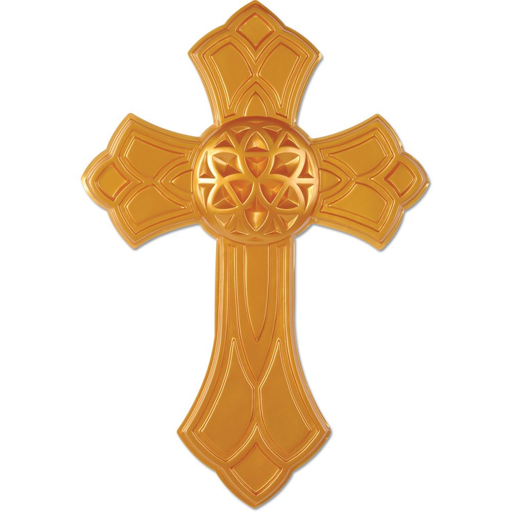 Gold Plastic Cross