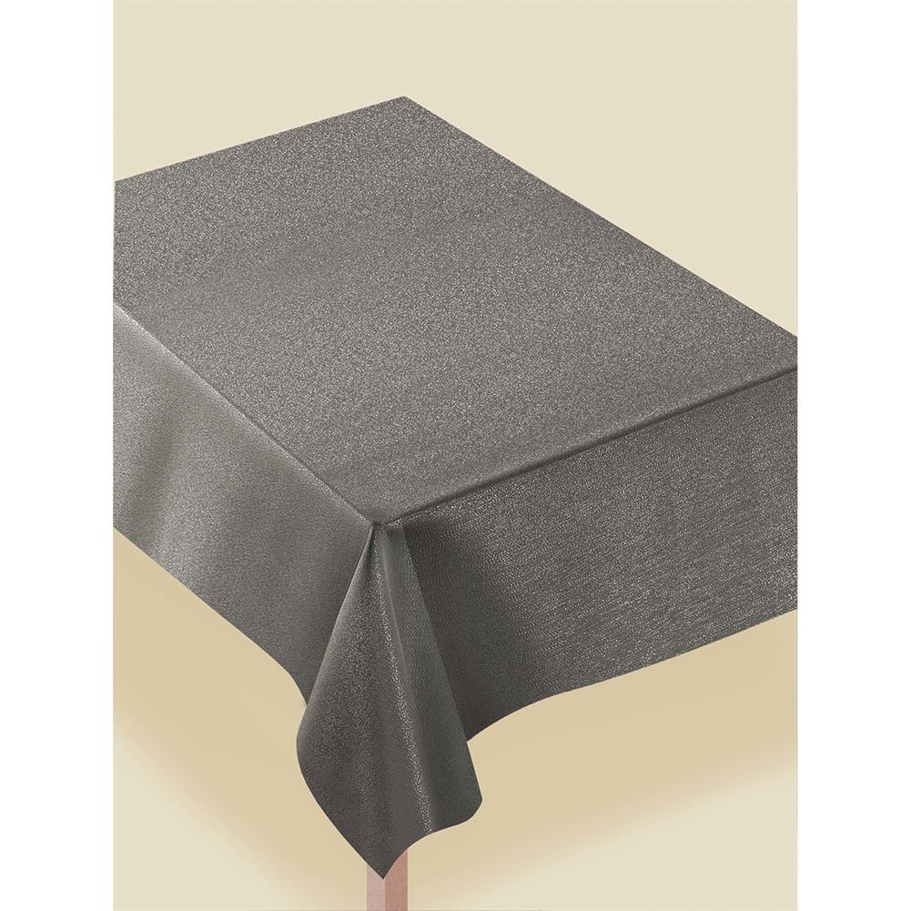 Metallic Pewter 60" x 84" Table Cover