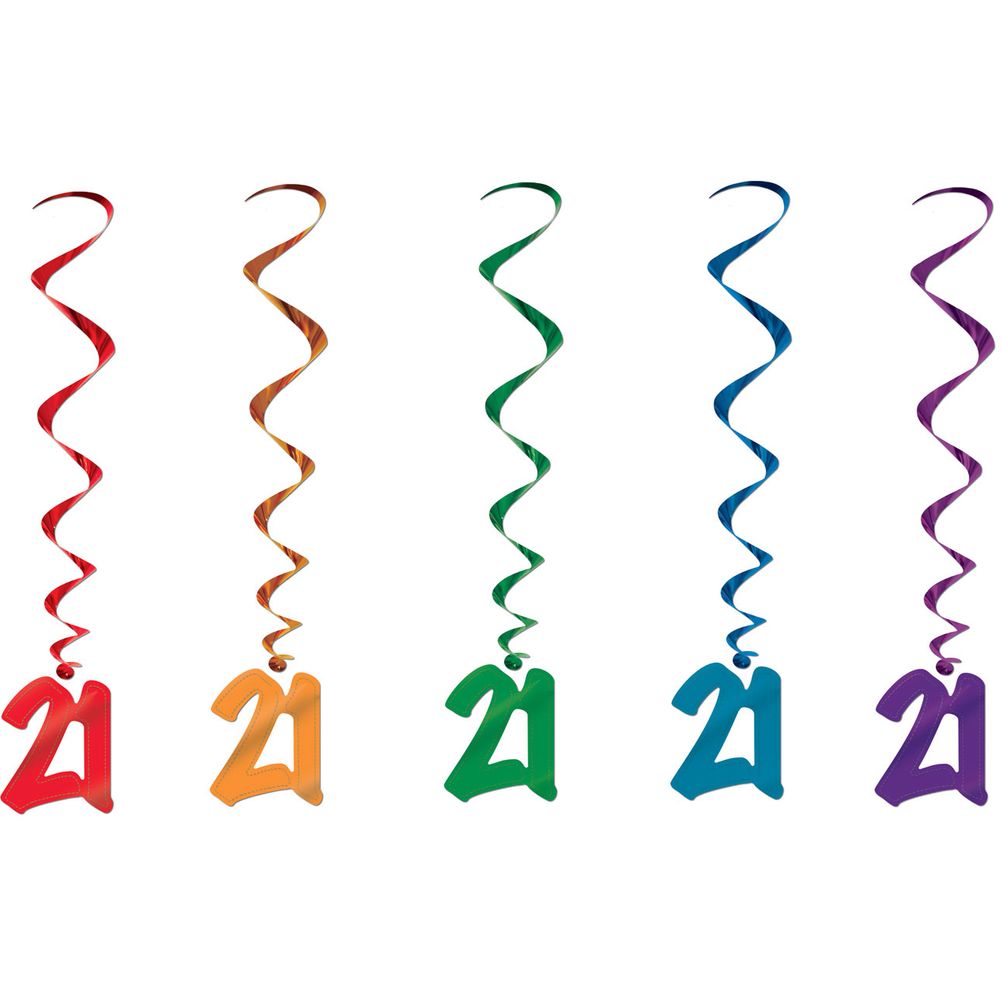 "21 Hanging Whirls