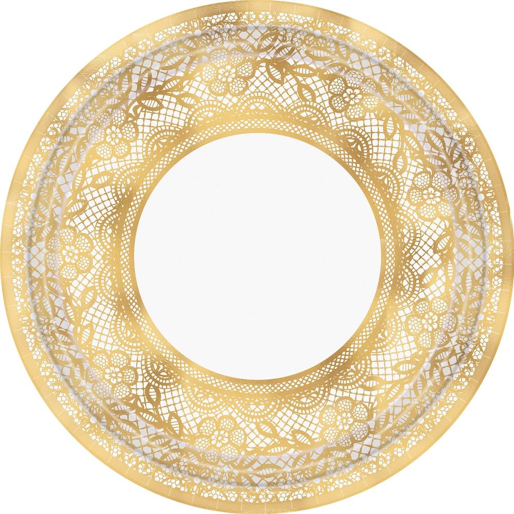 Delicate Lace Banquet Plates (8ct)