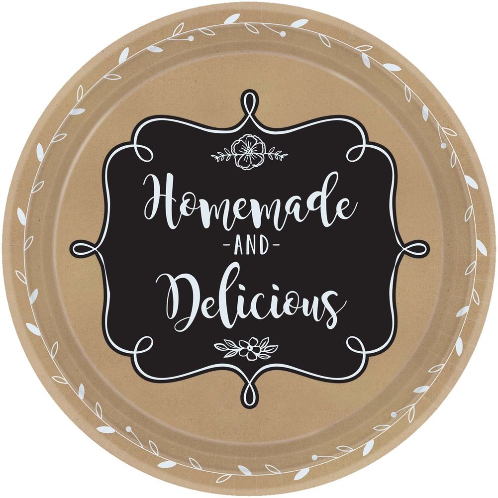 Homemade & Delicious Paper Banquet Plates (8 ct)