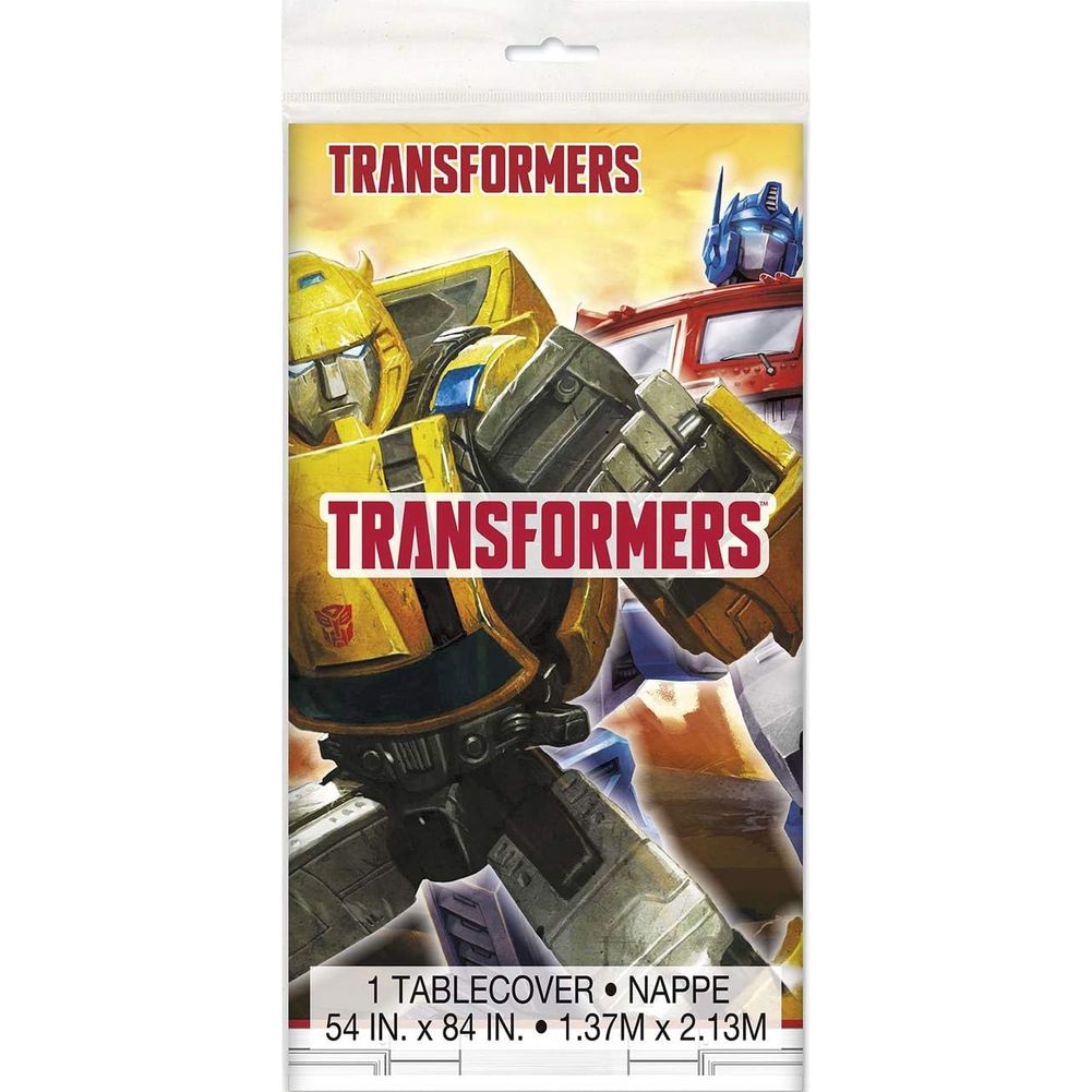 Transformers Plastic Tablecover 54"x84"
