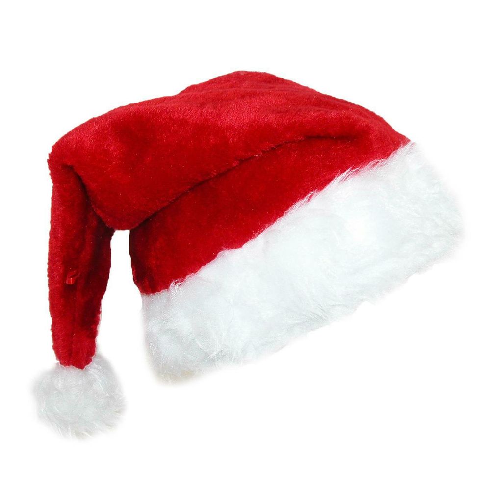 Santa Hat Dlx. Lined Rabbit Plush XL