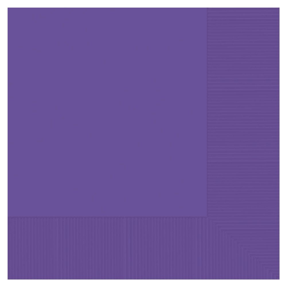 Purple 2-Ply Beverage Napkins (40ct)