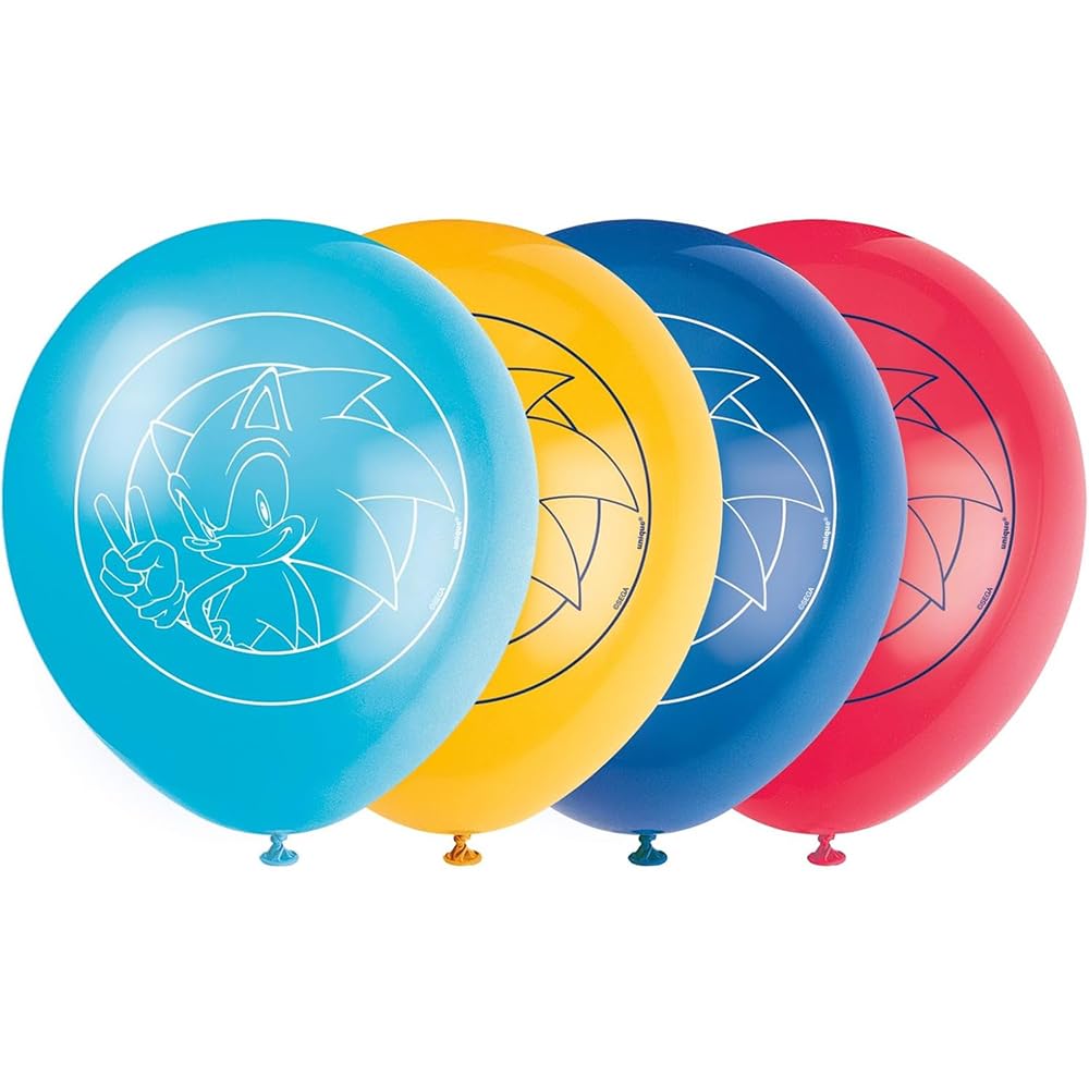 Sonic Birthday Party Kit for 16 – 9 Inch Plates, Napkins, Table Cover, Banner and Balloons (42 pc) – photo 5