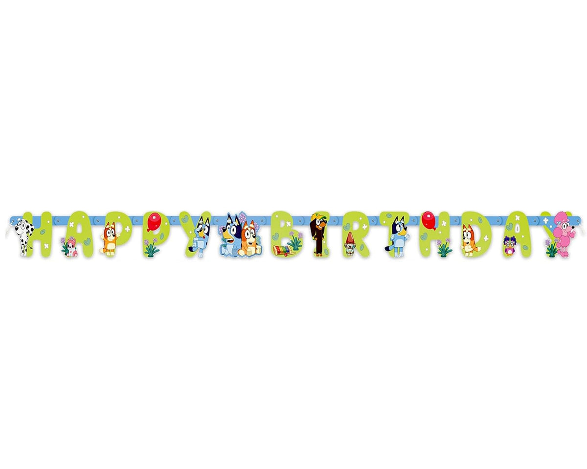 Bluey Birthday Party Kit for 16 – 9 Inch Plates, Napkins, Table Cover, Cups, Banner and Balloons (58 pc) – photo 7