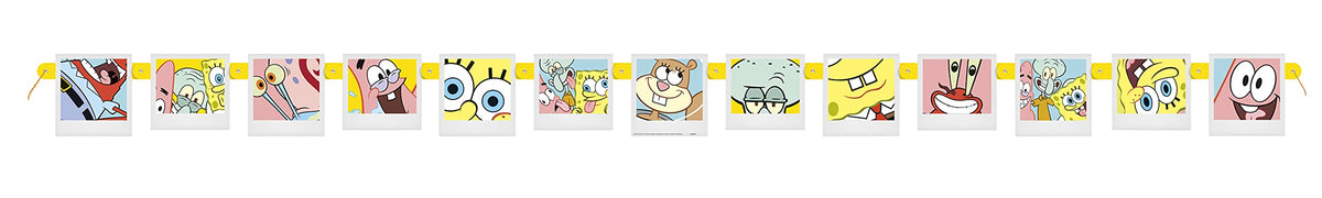 SpongeBob Birthday Party Kit for 16 – 9 Inch Plates, Napkins, Table Cover, Banner and Balloons (49 pc) – photo 6