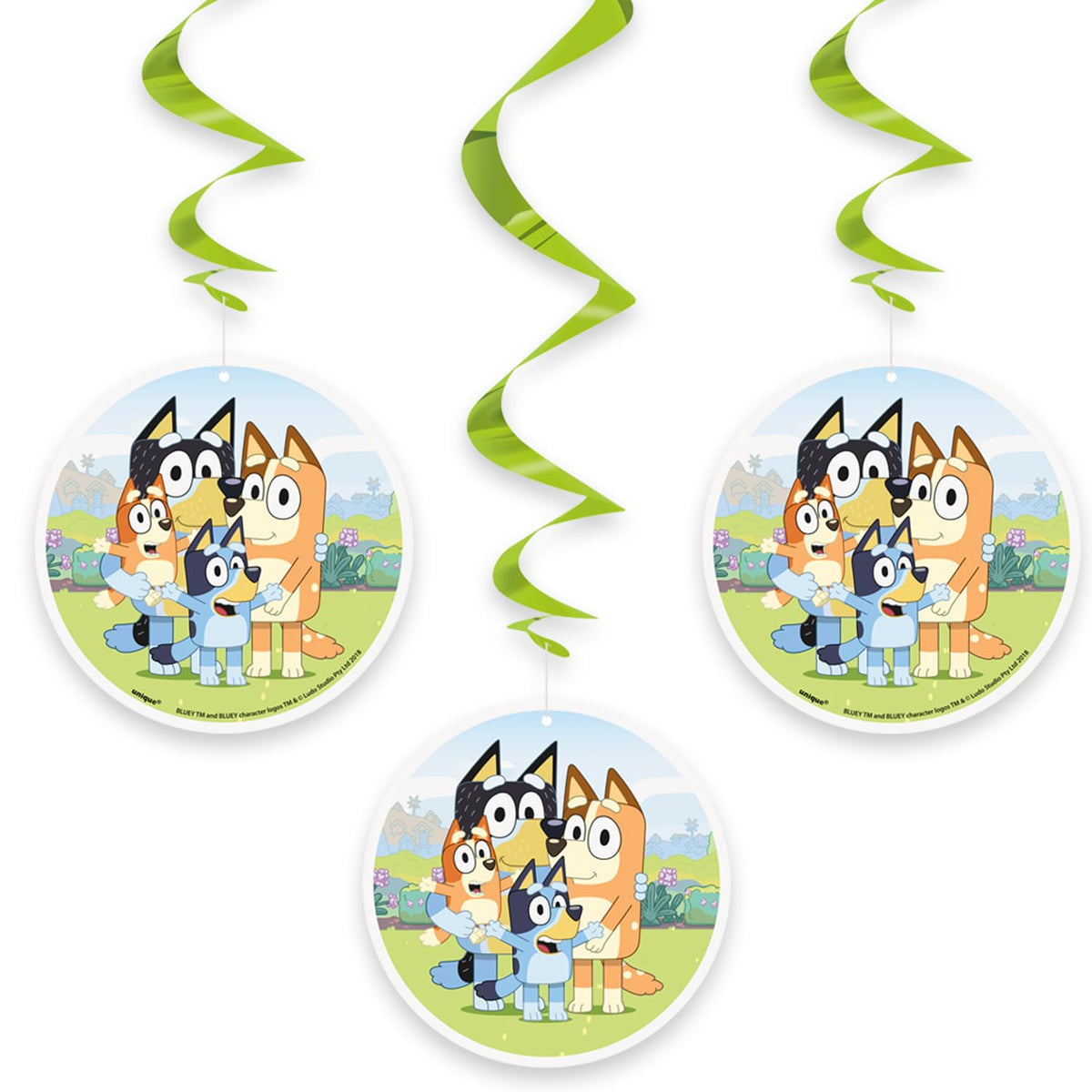 Bluey Birthday Party Kit for 16 – 9 Inch Plates, Napkins, Table Cover, Banner, Balloons and Swirl Decorations (45 pc) – photo 7