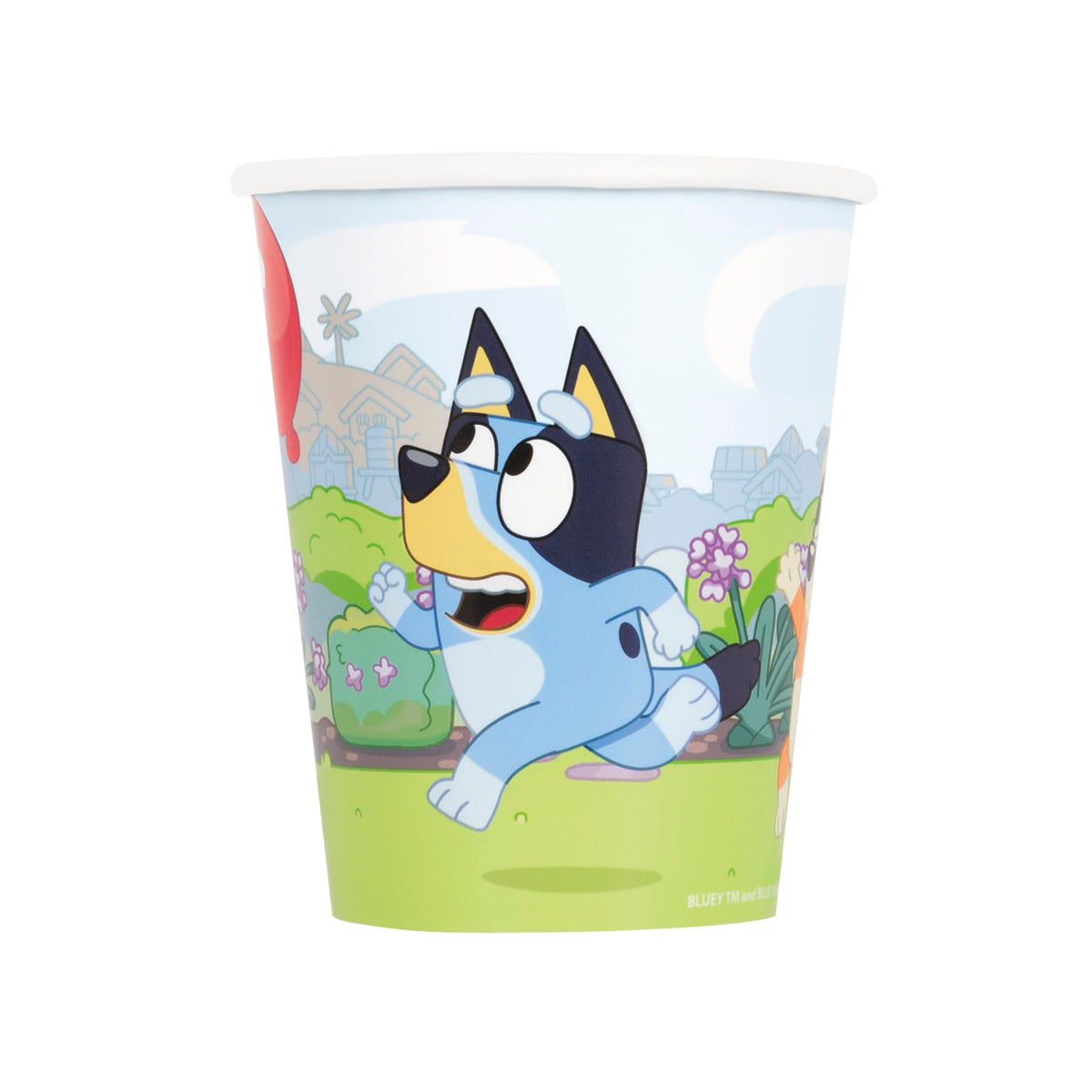 Bluey Birthday Party Kit for 16 – 9 Inch Plates, Napkins, Table Cover, Cups, Banner, Balloons and Swirl Decorations (61 pc) – photo 5
