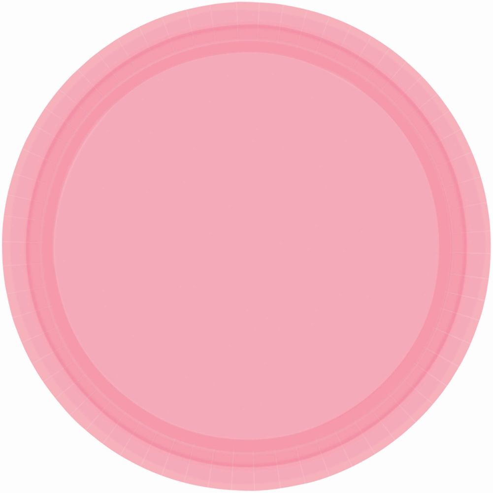 New Pink Paper Dessert Plates (20ct)