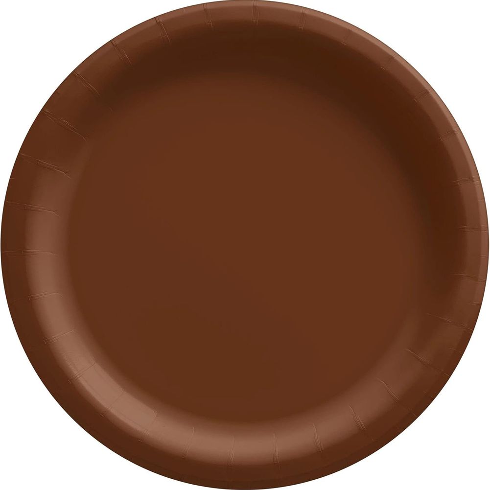 Chocolate Brown Paper Dessert Plates (20ct)