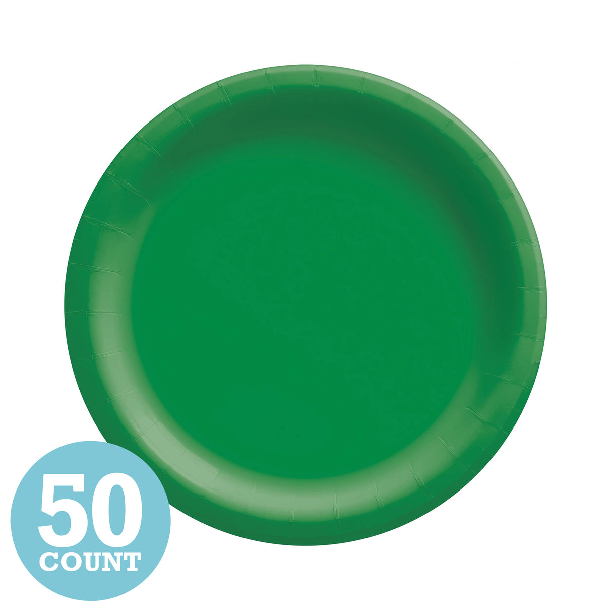 Festive Green Paper Dessert Plates (50ct)