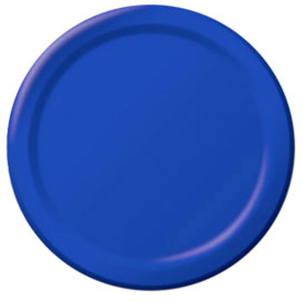Bright Royal Blue Dinner Paper Plates (50ct)