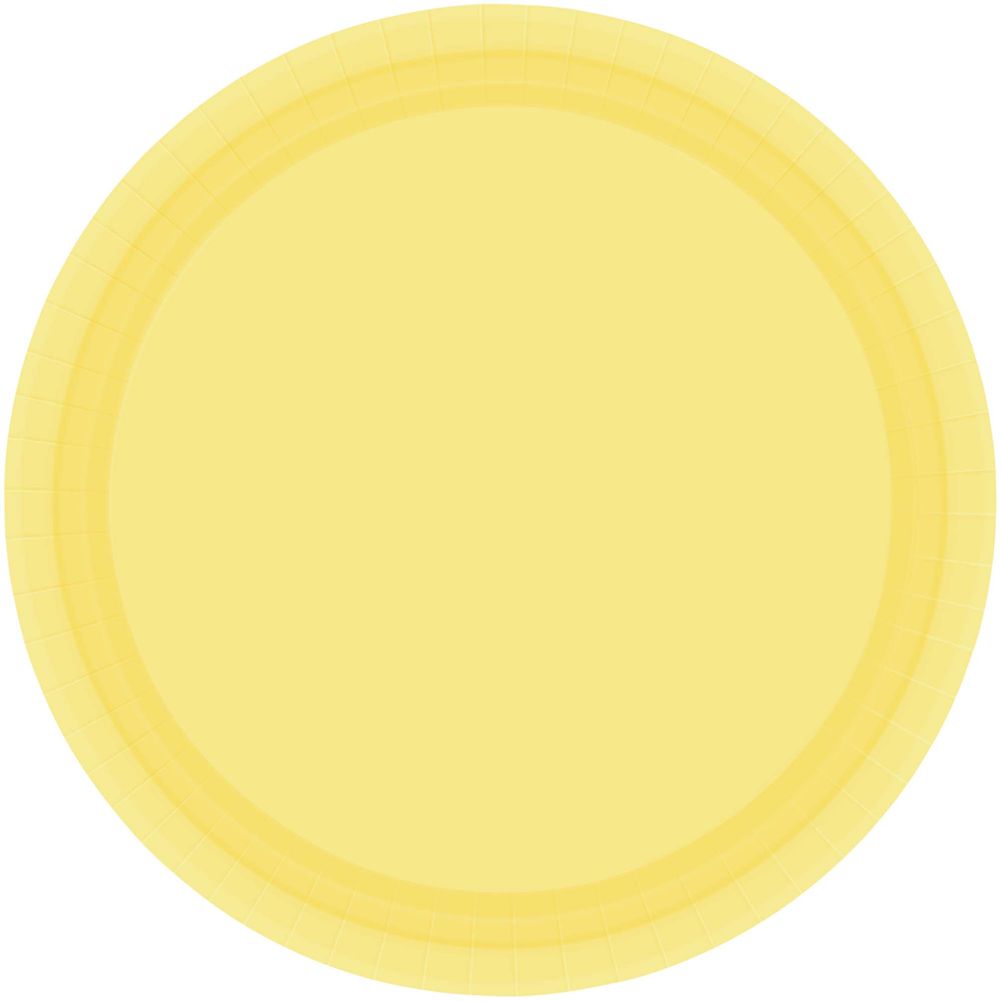 Light Yellow Dinner Paper Plates (20ct)