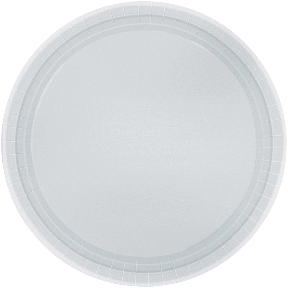 Silver Paper Dinner Plates (20ct)