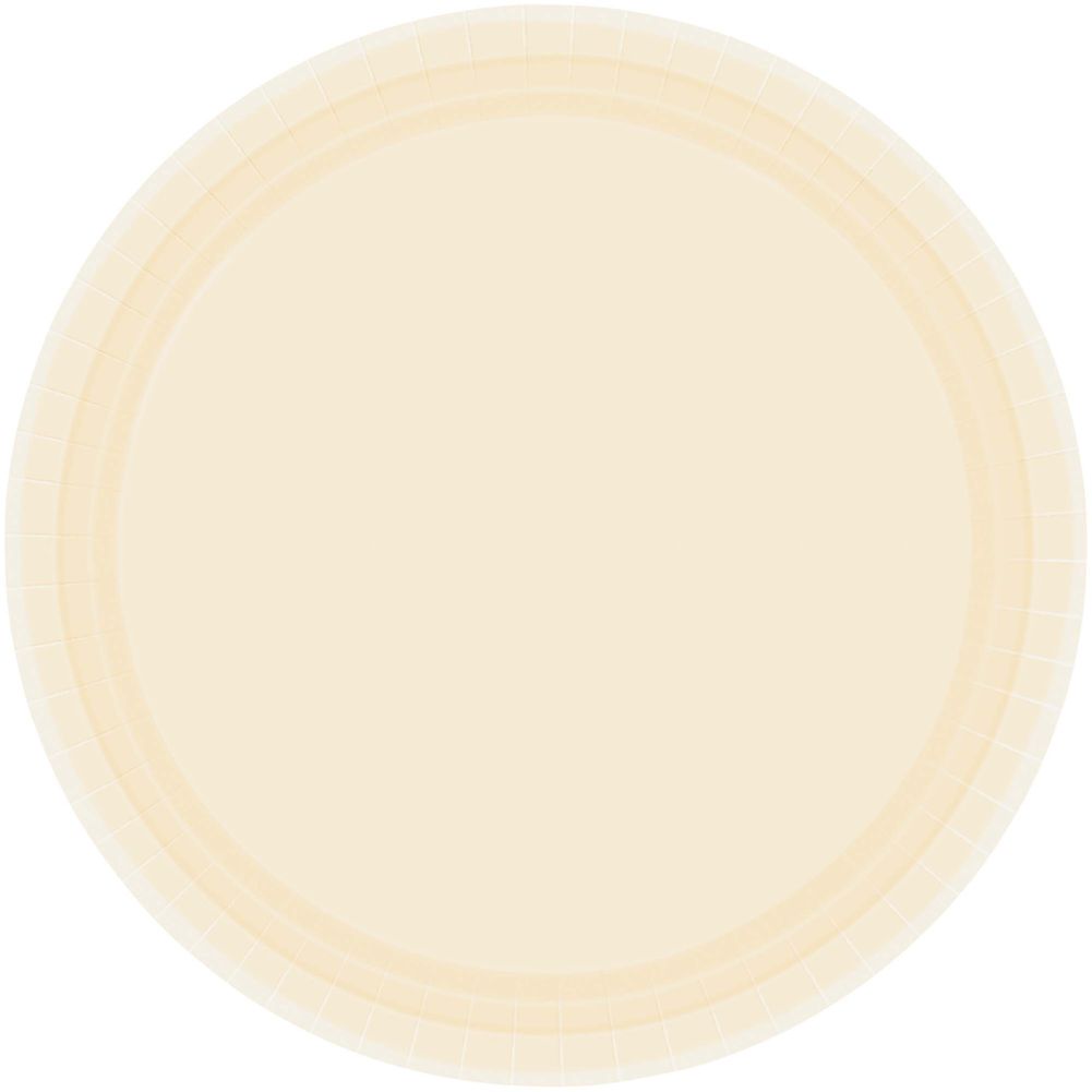 Vanilla Creme Dinner Paper Plates (20ct)