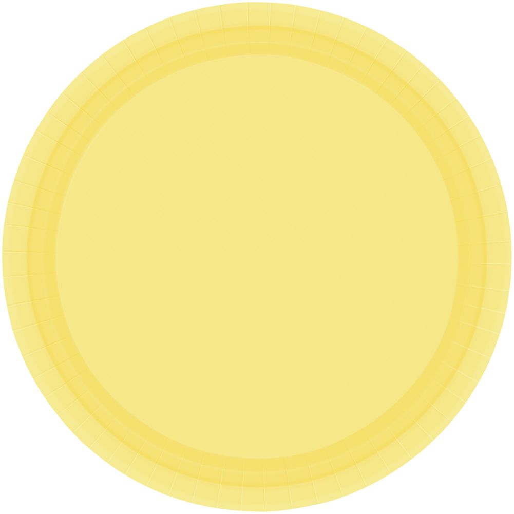 Light Yellow Dinner Paper Plates (20ct)