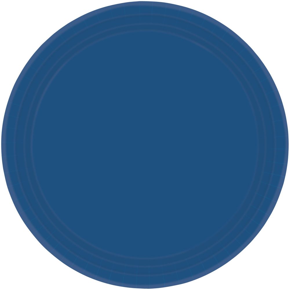 Navy Flag Blue Paper Banquet Plates (20ct)