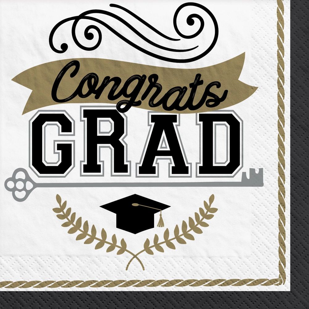 Achievement is Key Beverage Napkins (100ct)