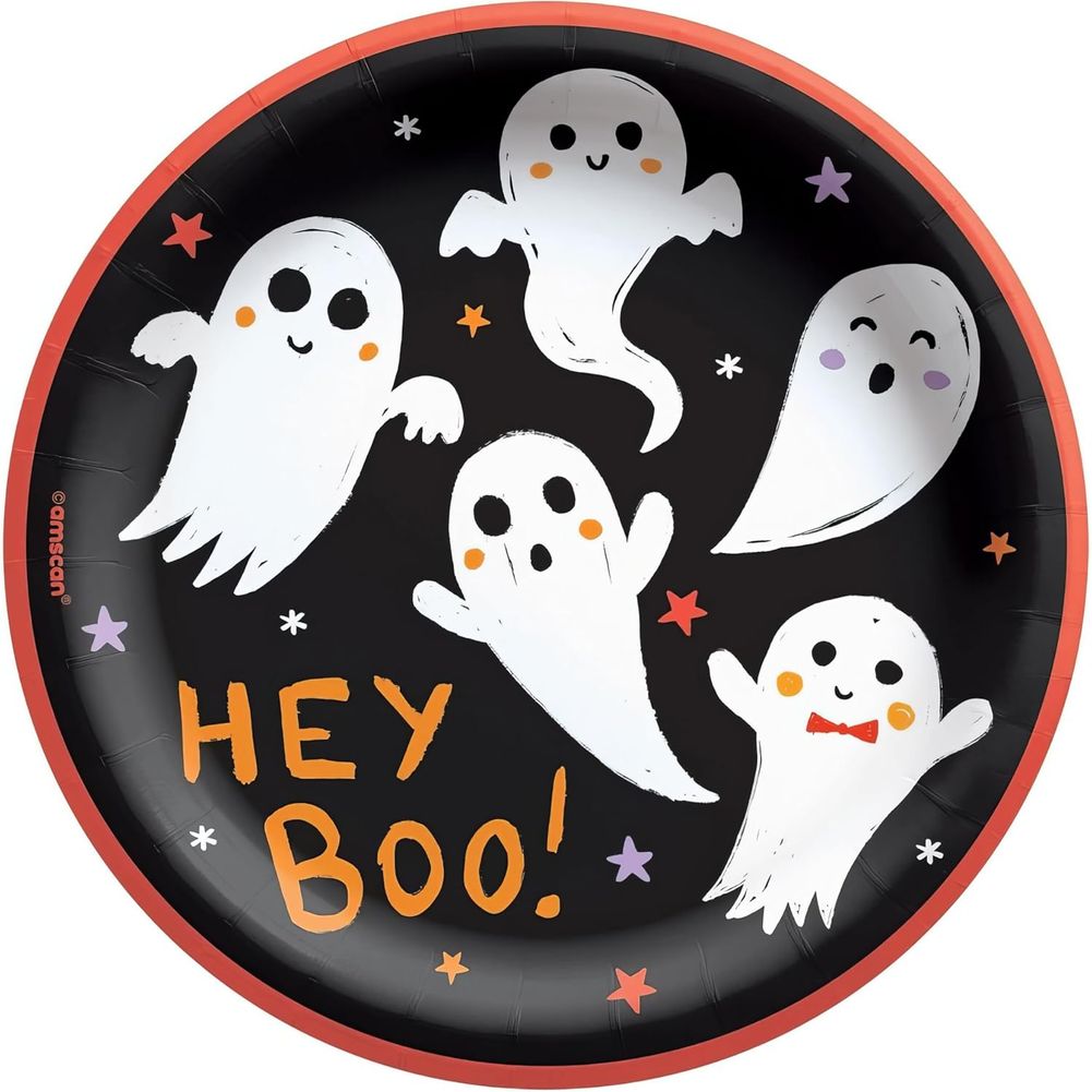 Spooky Friends 6 3/4" Round Plates (50ct)