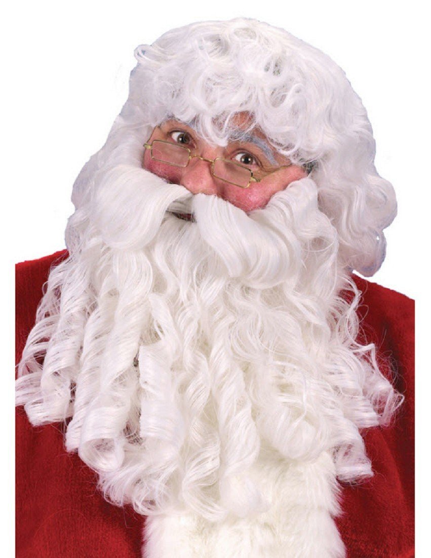 Dlx Santa Wig/Beard/Mustache