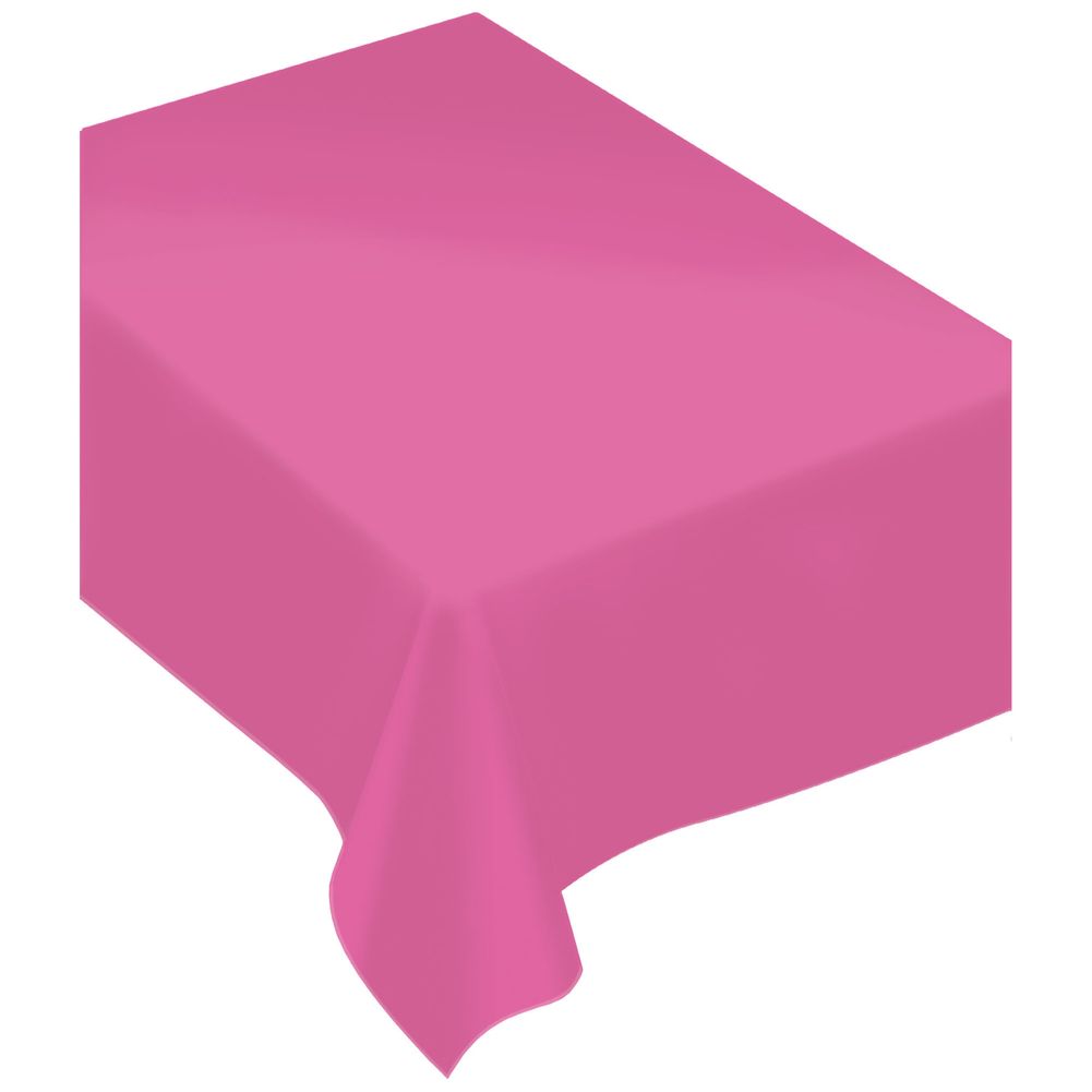 Bright Pink Rectangle Plastic Tablecover