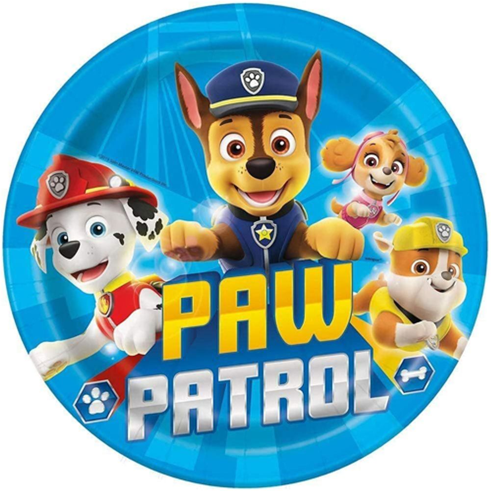 Paw Patrol 9" Plates (8ct)