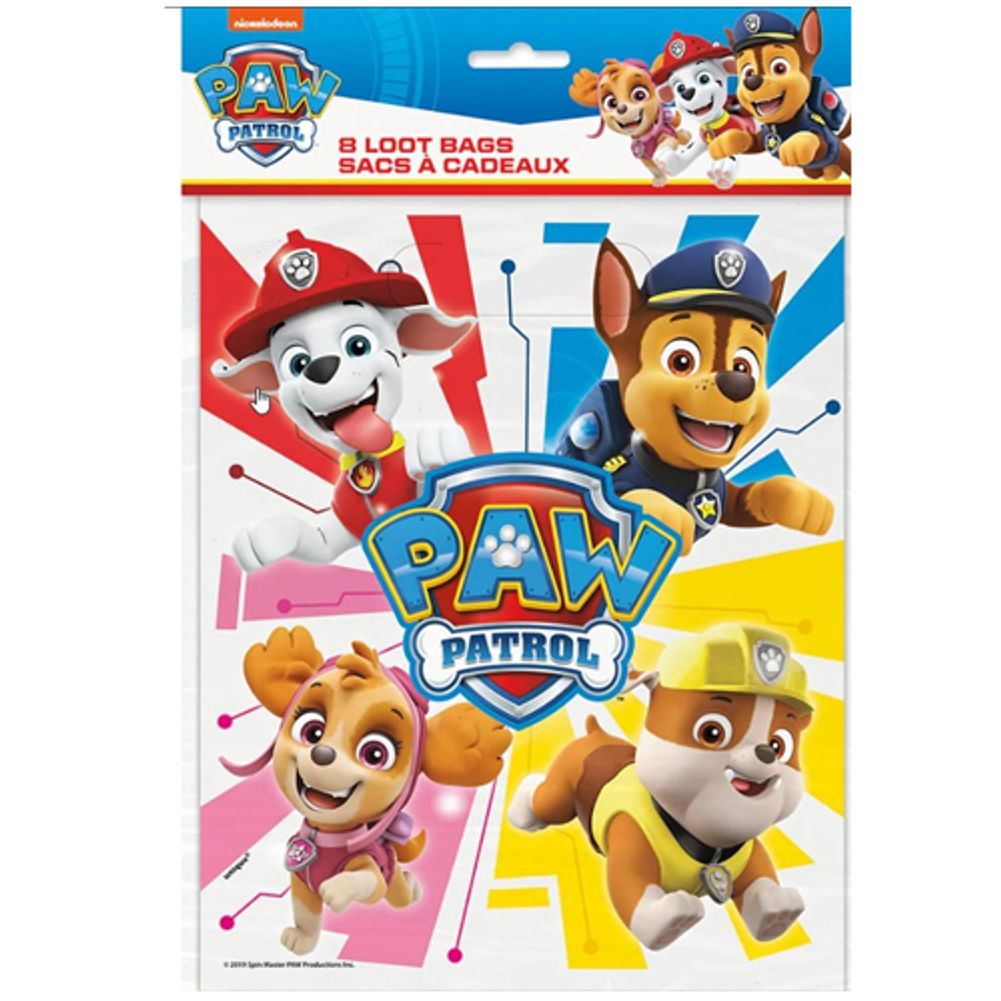 Paw Patrol Loot Bags (8ct)
