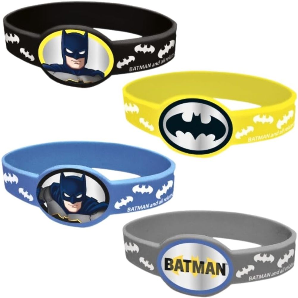 Batman Stretchy Bracelets (4ct)