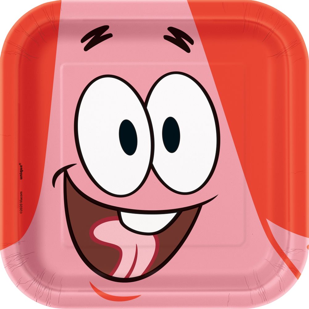 SpongeBob SquarePants Square 7" Plates (8ct)