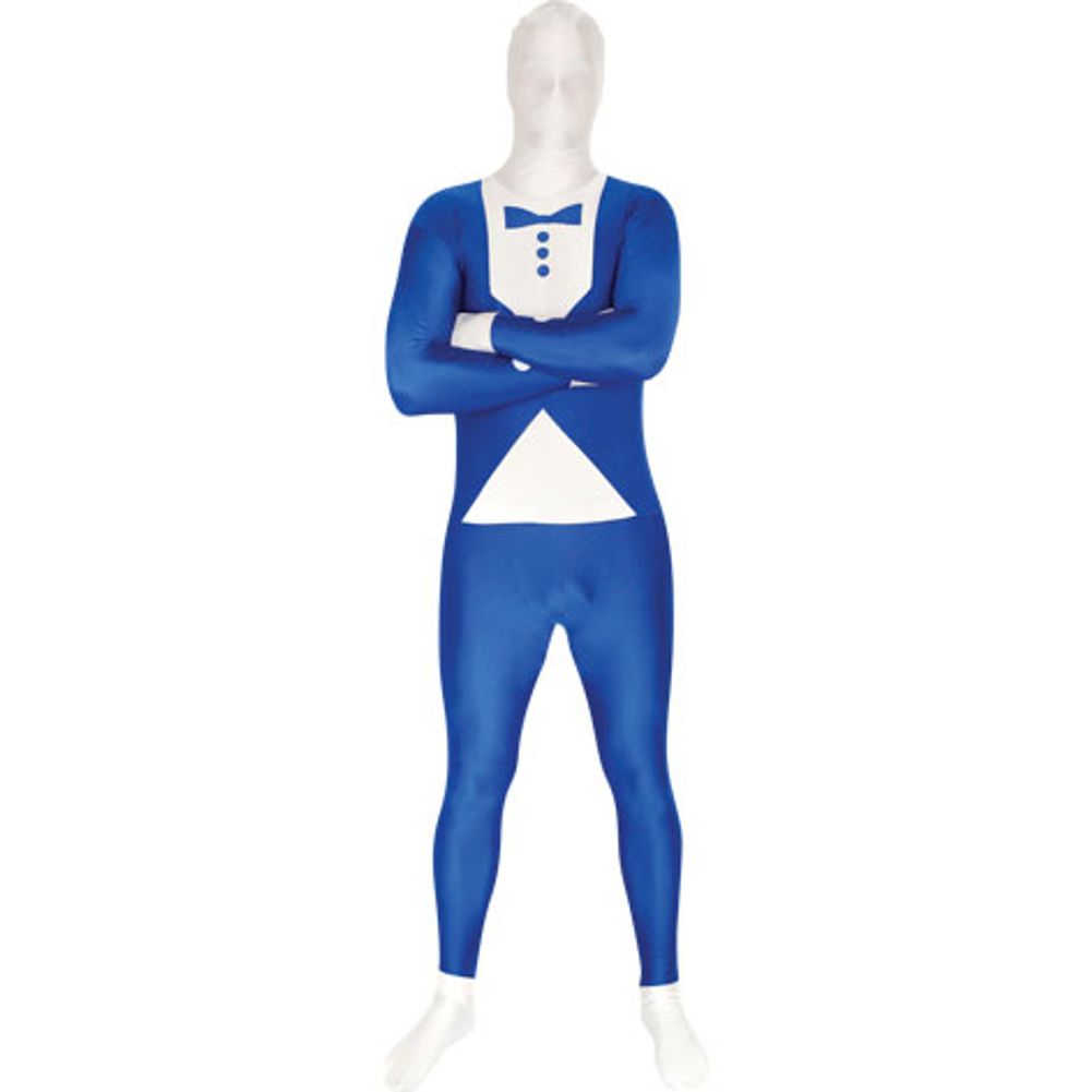Blue Tuxedo Morphsuit Mens XX-Large