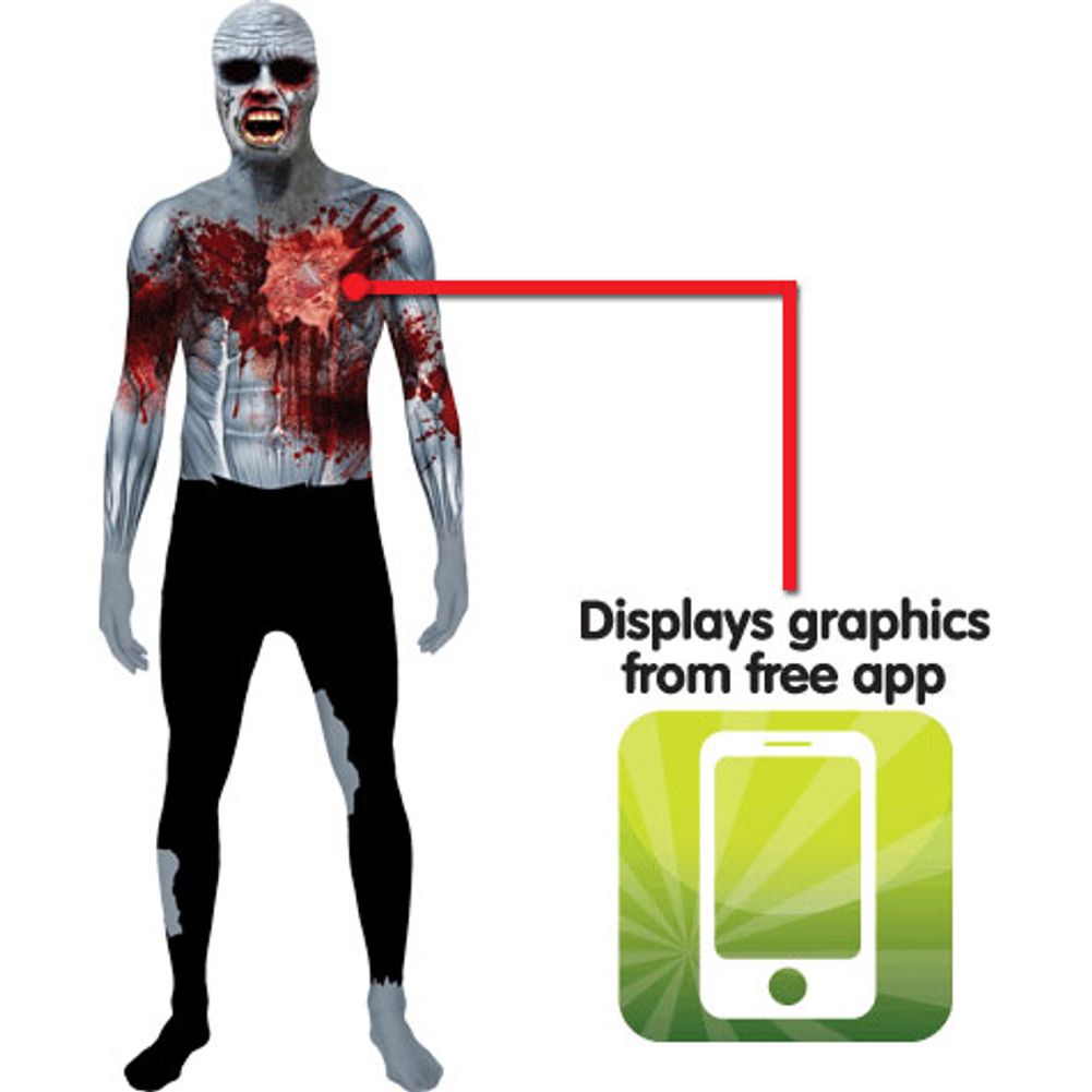 Beating Heart Zombie Adult Morphsuit