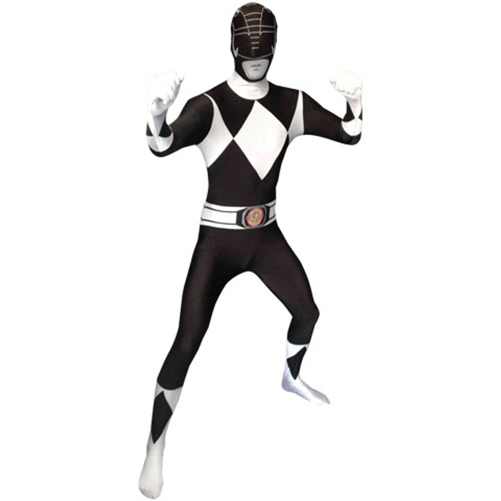 BLACK POWER RANGERS ADULT MORPHSUIT LARGE