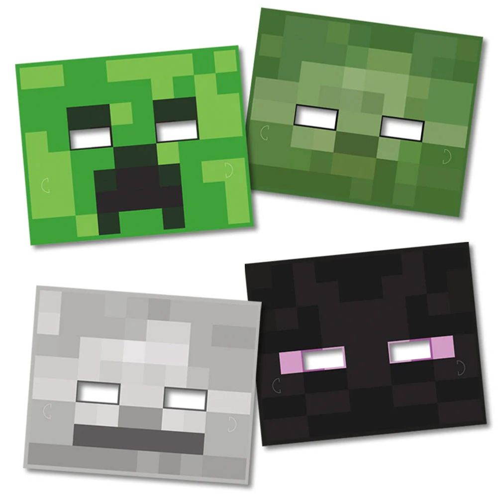 Minecraft Paper Masks (8ct)