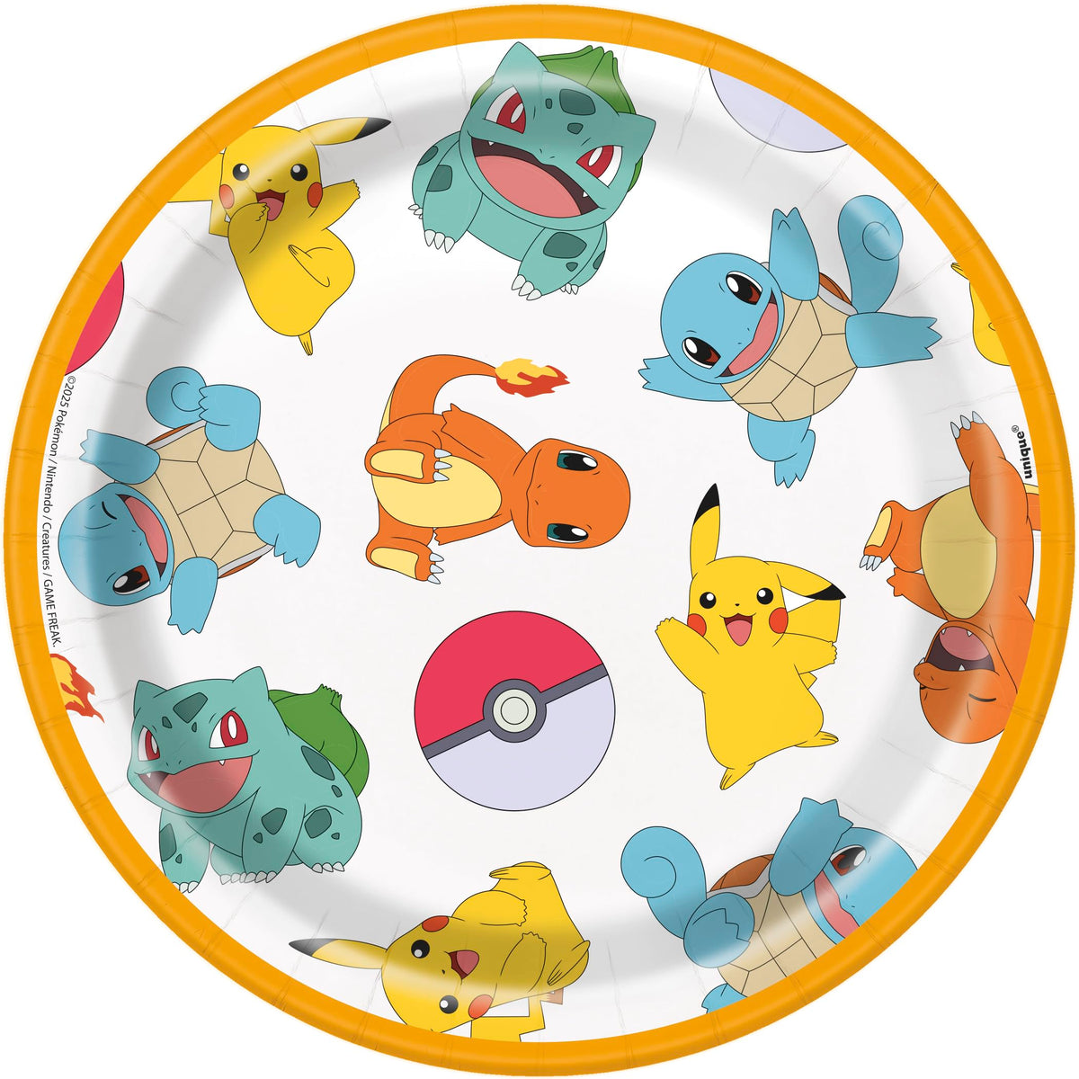 Pokémon Birthday Party Kit for 16 – 9 Inch Plates, 7 Inch Plates, Napkins and Table Cover (49 pc) – photo 4
