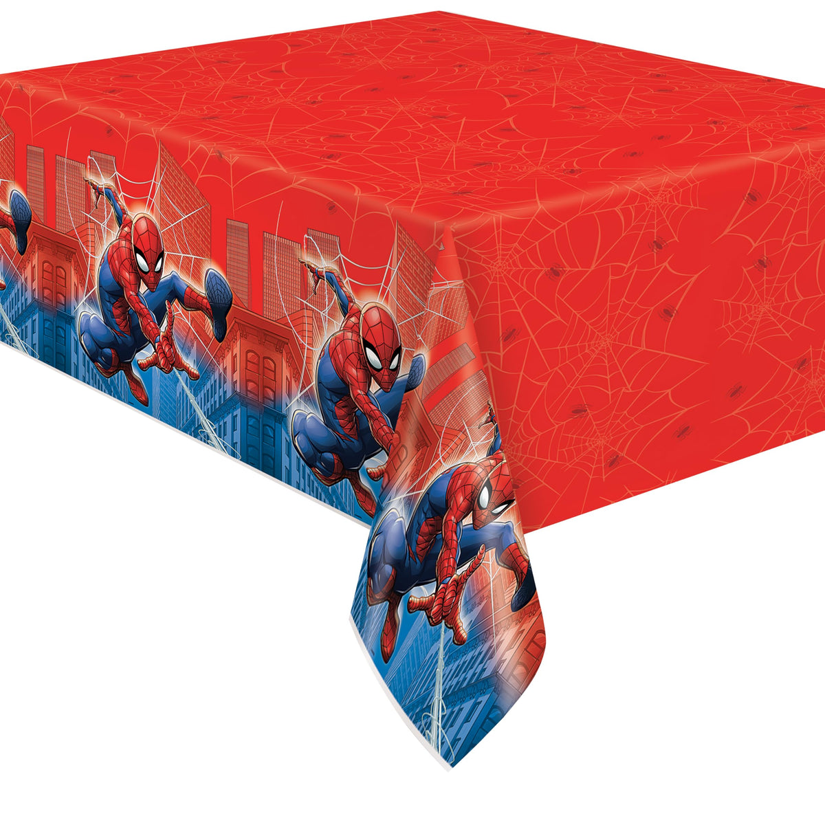 Spider-Man Birthday Party Kit for 16 – 9 Inch Plates, Napkins, Table Cover, Banner, Balloons and Party Masks (58 pc) – photo 5