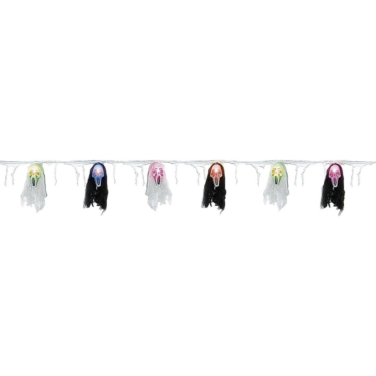 Illuminated Screaming Ghost Garland