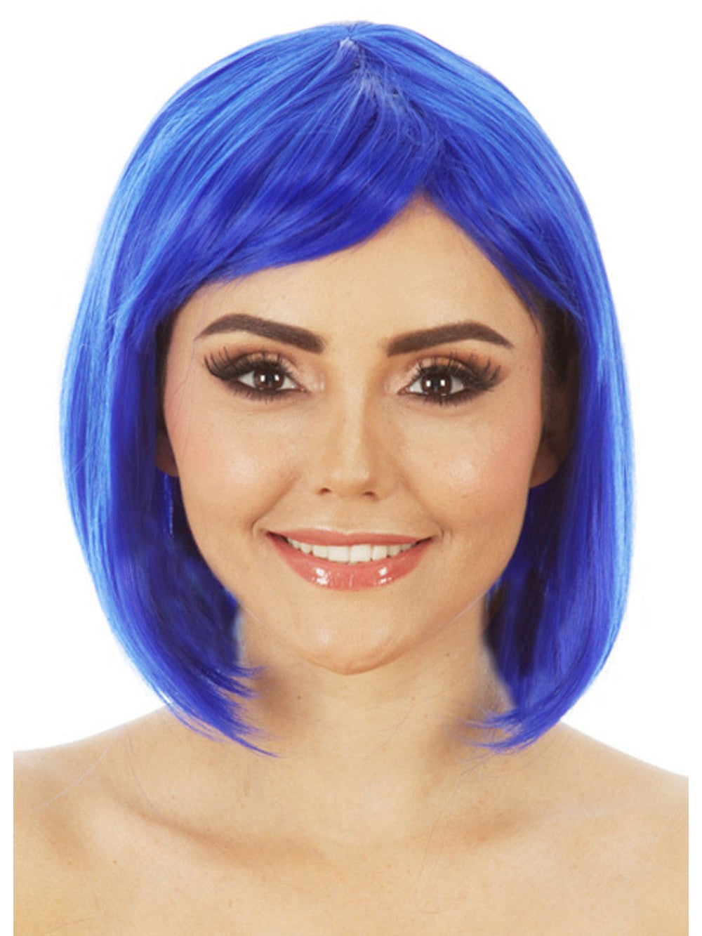 Long Blue Bob Wig costume wig, photo 1 of 2