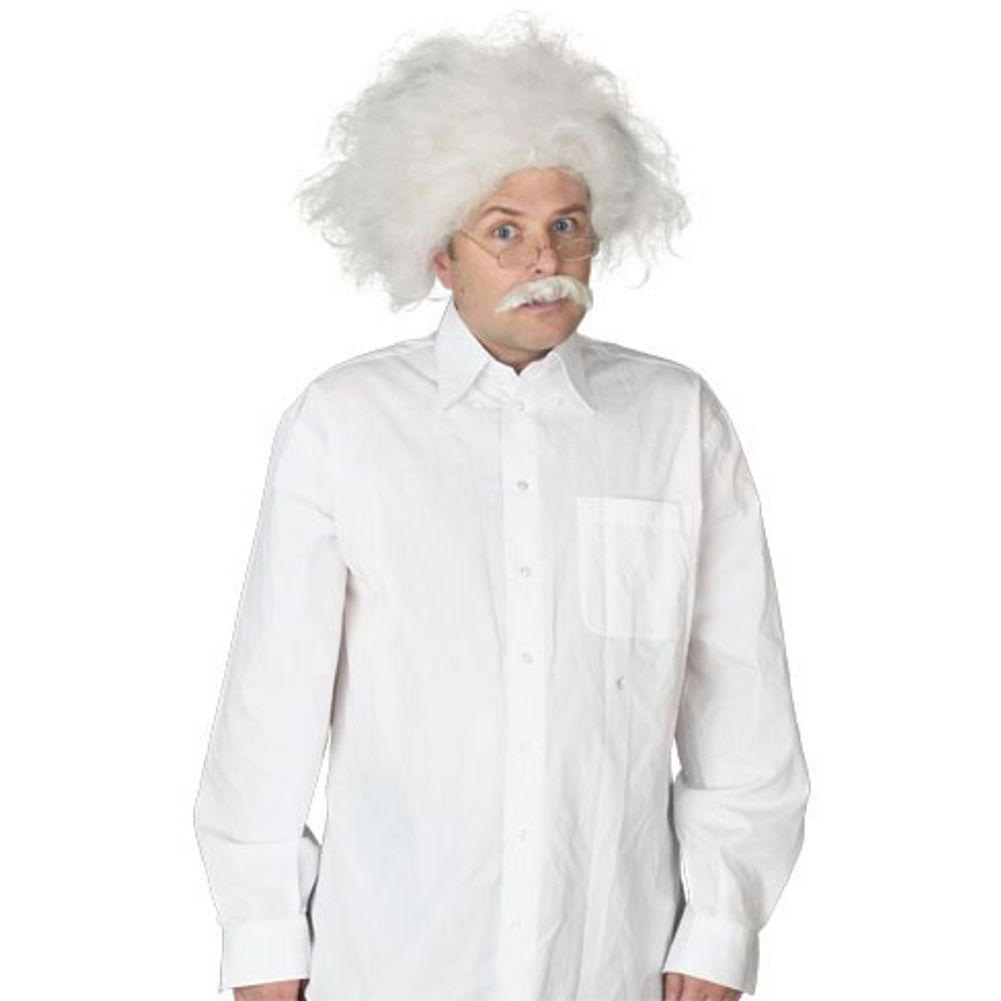 Scientist Wig and Mustache