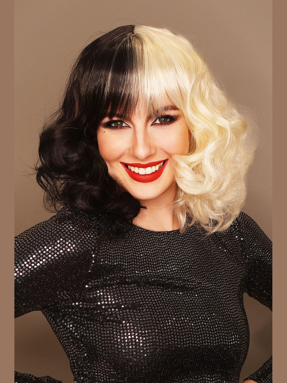 Two Tone Temptress Wig costume wig, photo 1 of 4