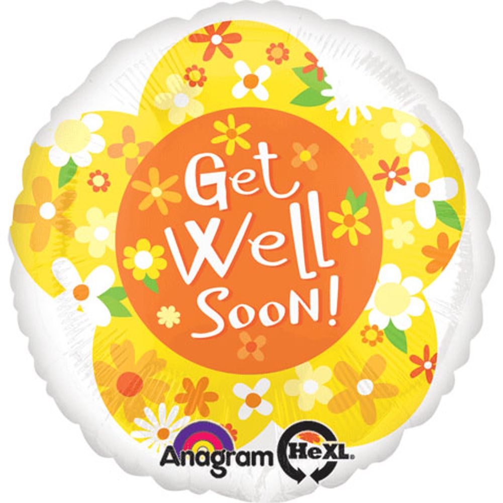 18" Get Well Yellow Daisies Hx