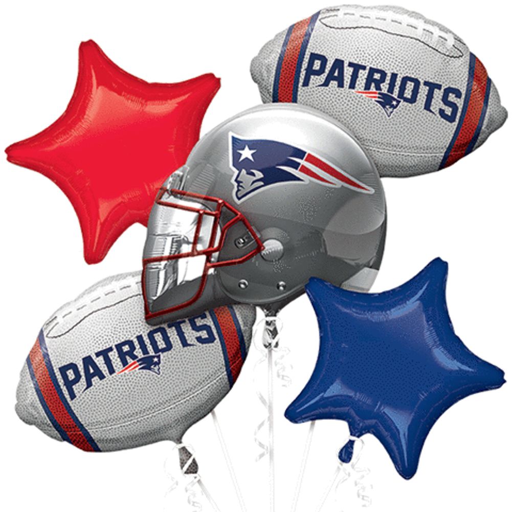 New England Patriots Bouquet Of Balloons