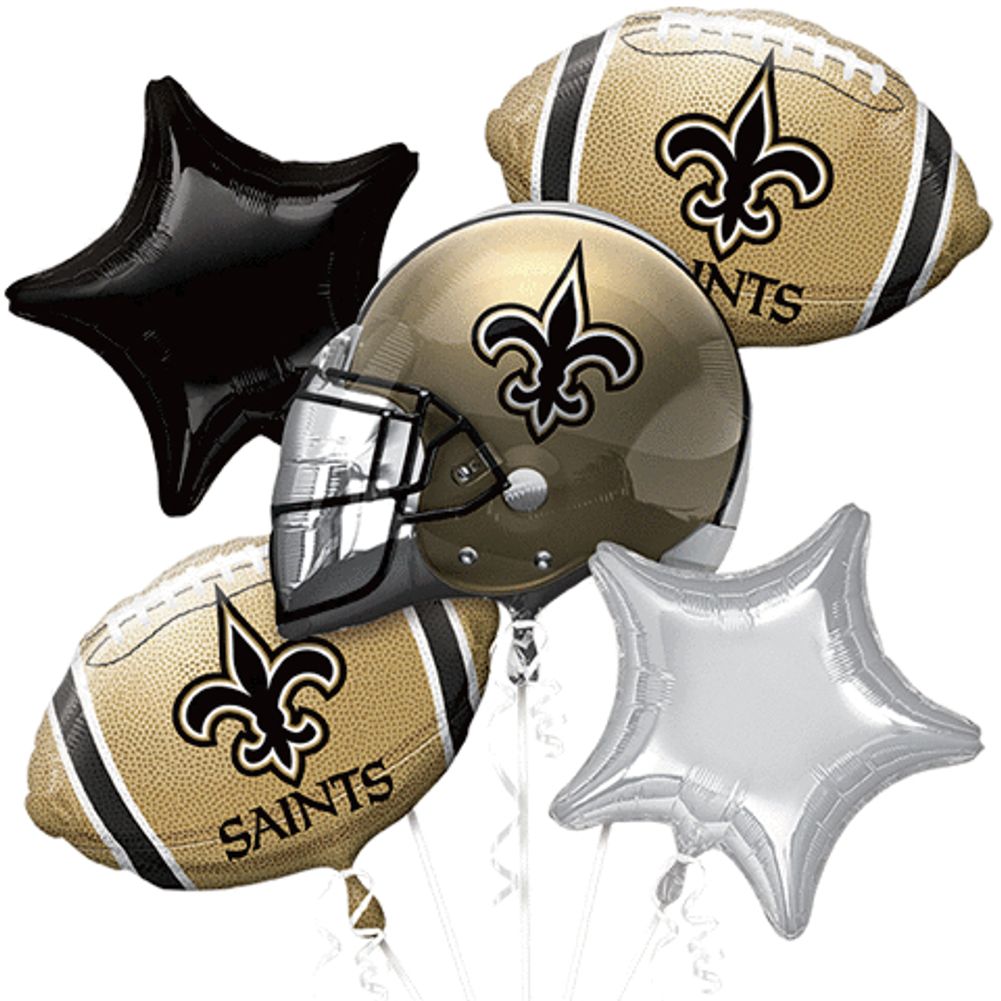 New Orleans Saints Bouquet Of Balloons