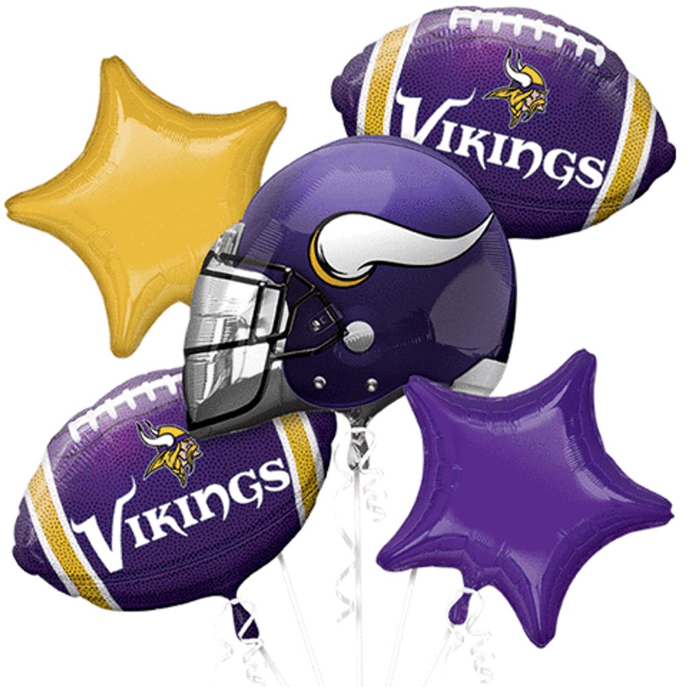 Minnesota Vikings Bouquet Of Balloons