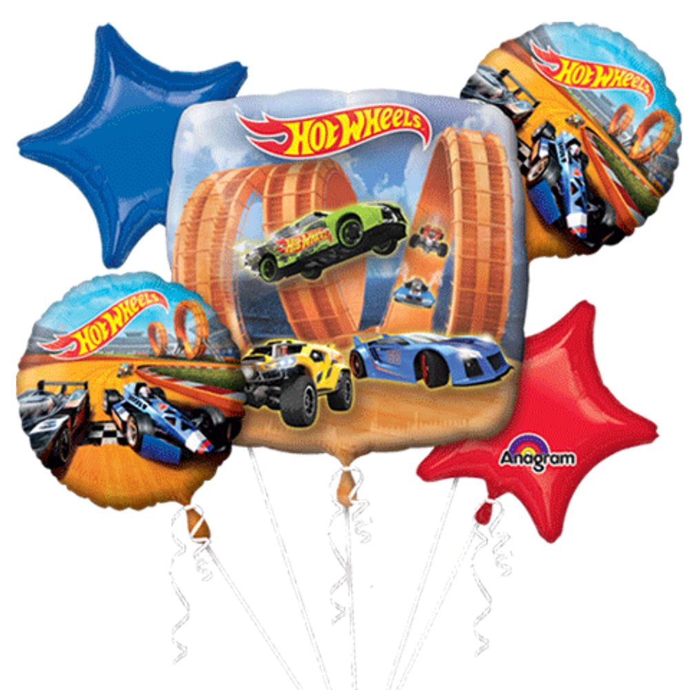Hot Wheels Racer Bouquet of Balloons (5pc)