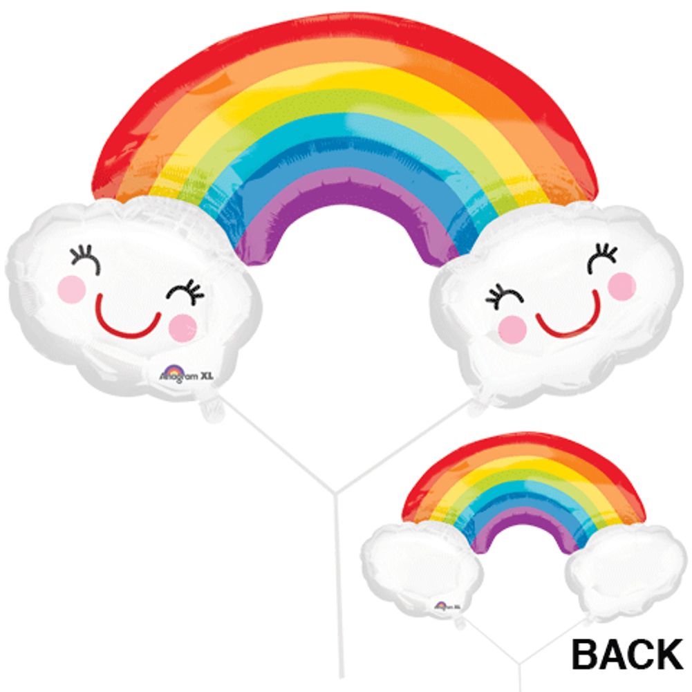 RAINBOW WITH CLOUDS SUPER SHAPE