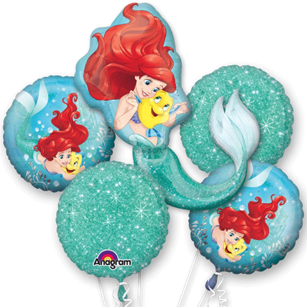 Ariel Dream Big Bouquet of Balloons (5pc)