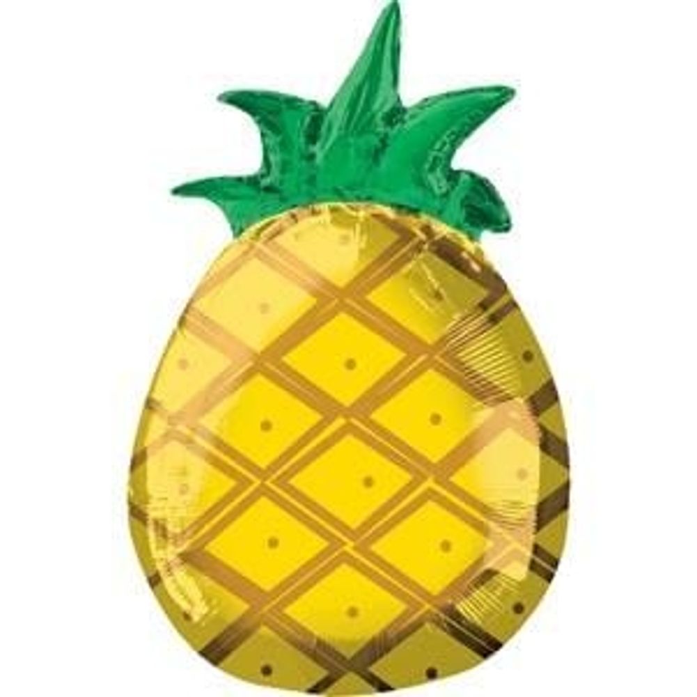 Tropical Pineapple Foil Junior Shape Balloon (1ct)