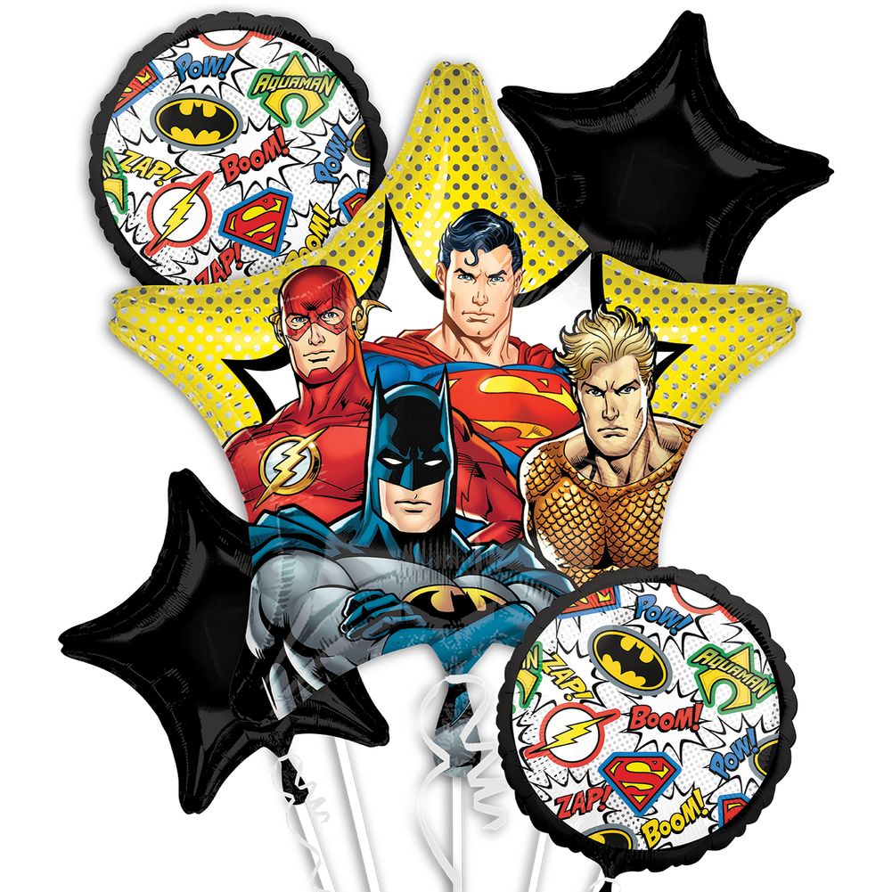 JUSTICE LEAGUE BOUQUET OF BALLOONS