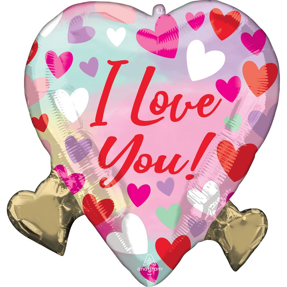 18" Pastel Love Shape Foil Balloon (1ct)